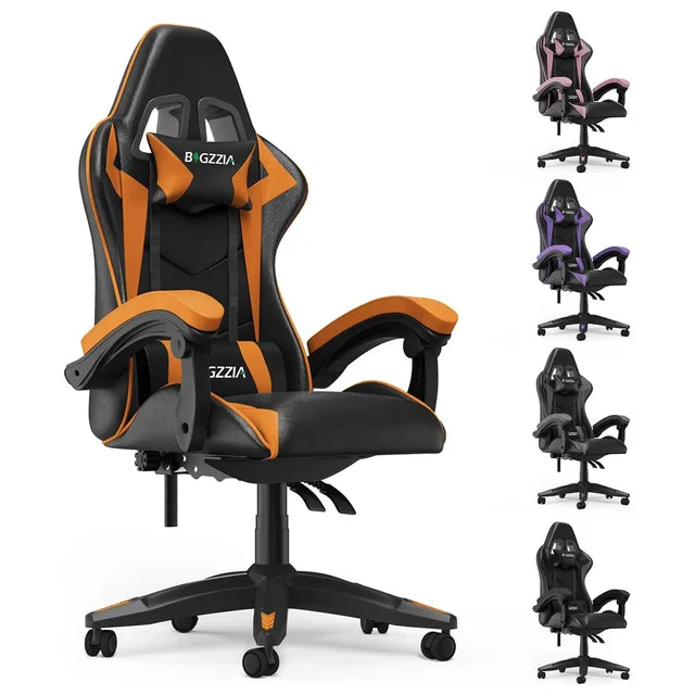 Gaming Office  Ergonomic PU Leather Computer Desk  with Headrest and Lumbar Support Game Chairs Racing Chair