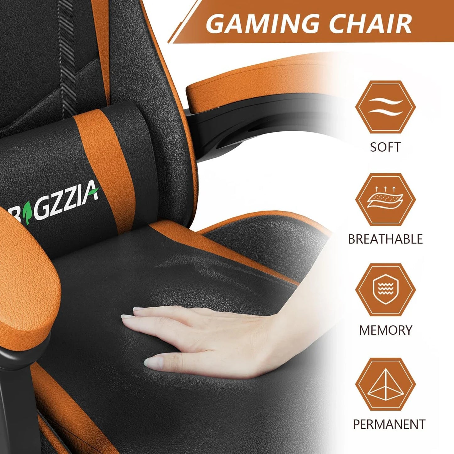 Gaming Office  Ergonomic PU Leather Computer Desk  with Headrest and Lumbar Support Game Chairs Racing Chair