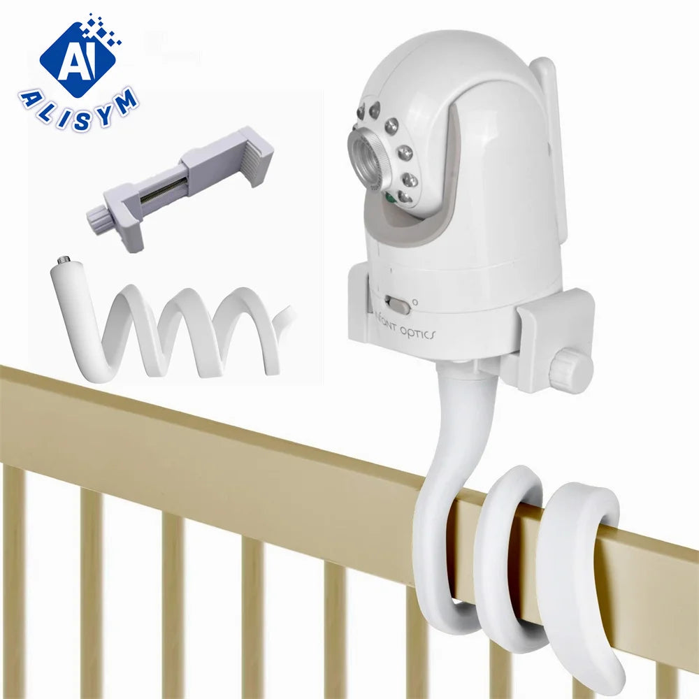 Universal Baby Monitor Bed Bracket Multifunction Camera Holder 1/4 Screw Flexible Clip Hose Camera Mount Cam Adjustable Long Arm