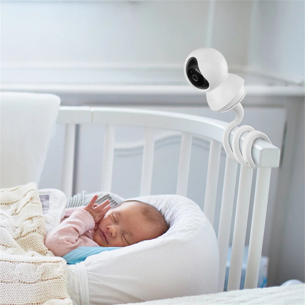 Universal Baby Monitor Bed Bracket Multifunction Camera Holder 1/4 Screw Flexible Clip Hose Camera Mount Cam Adjustable Long Arm