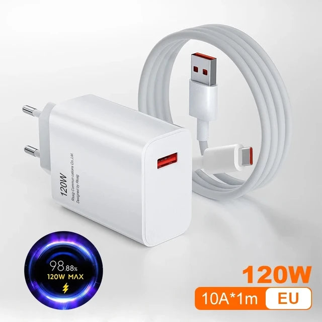 Xiaomi Original Charger Turbo Fast Charge 120W EU Hypercharge Gan Adapter For Redmi Note 11 12 13 Pro Plus 5G Mi 14 13 13T Cable